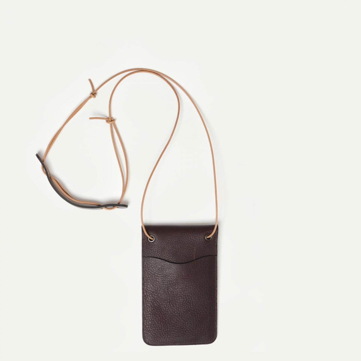Bleu De Chauffe Sac Pochette Telephone Portable - Cartalo - Tourbe - Etui Telephone En Cuir - Mini Sac Bandoulière Cuir