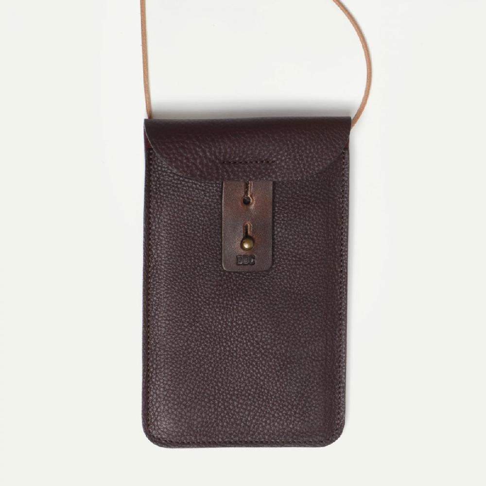 Bleu De Chauffe Sac Pochette Telephone Portable - Cartalo - Tourbe - Etui Telephone En Cuir - Mini Sac Bandoulière Cuir