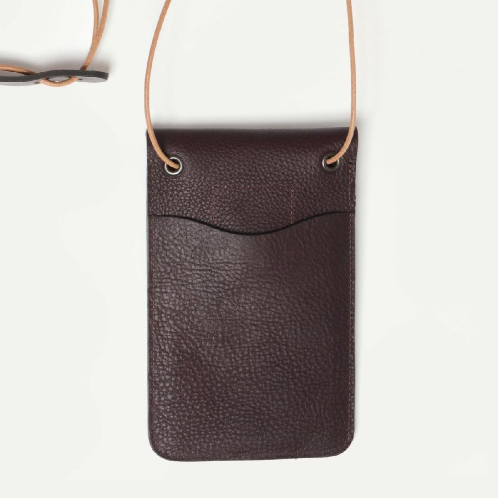Bleu De Chauffe Sac Pochette Telephone Portable - Cartalo - Tourbe - Etui Telephone En Cuir - Mini Sac Bandoulière Cuir