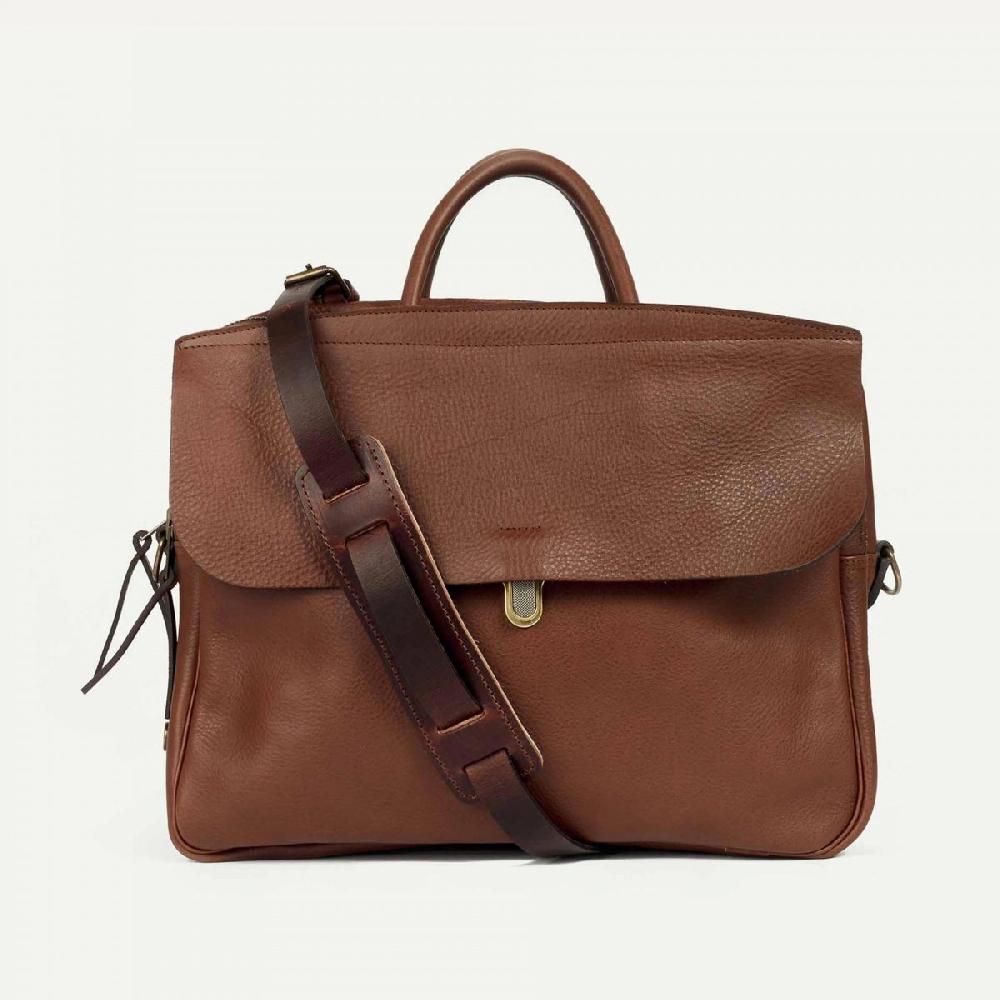 Bleu De Chauffe Sac Porte Ordinateur Cuir Homme - Sac Business Zeppo - Cuba Libre