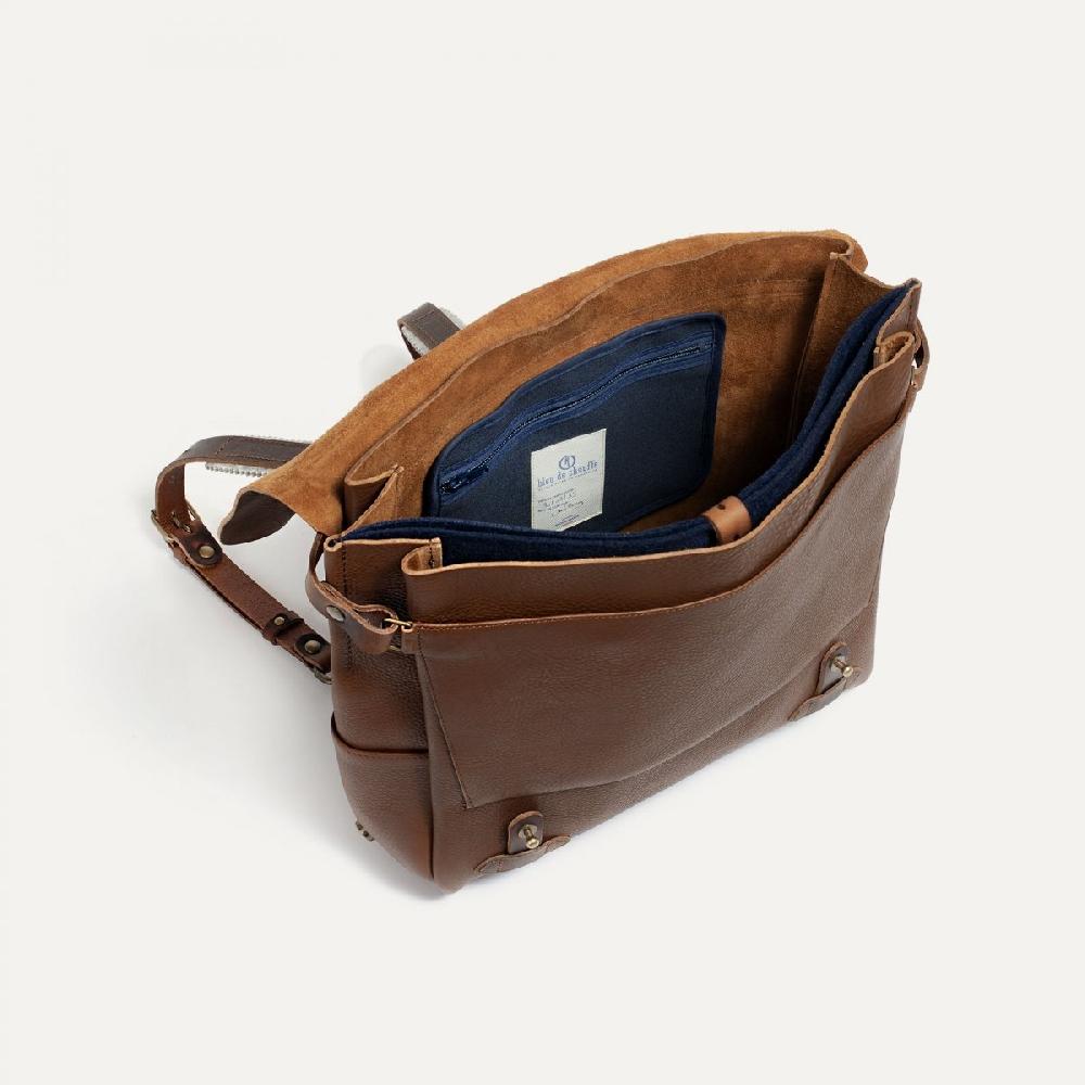 Bleu De Chauffe Sac Postier Eclair L - Cuba Libre - Sac Cartable - Sac à Dos - Fabriqué En France