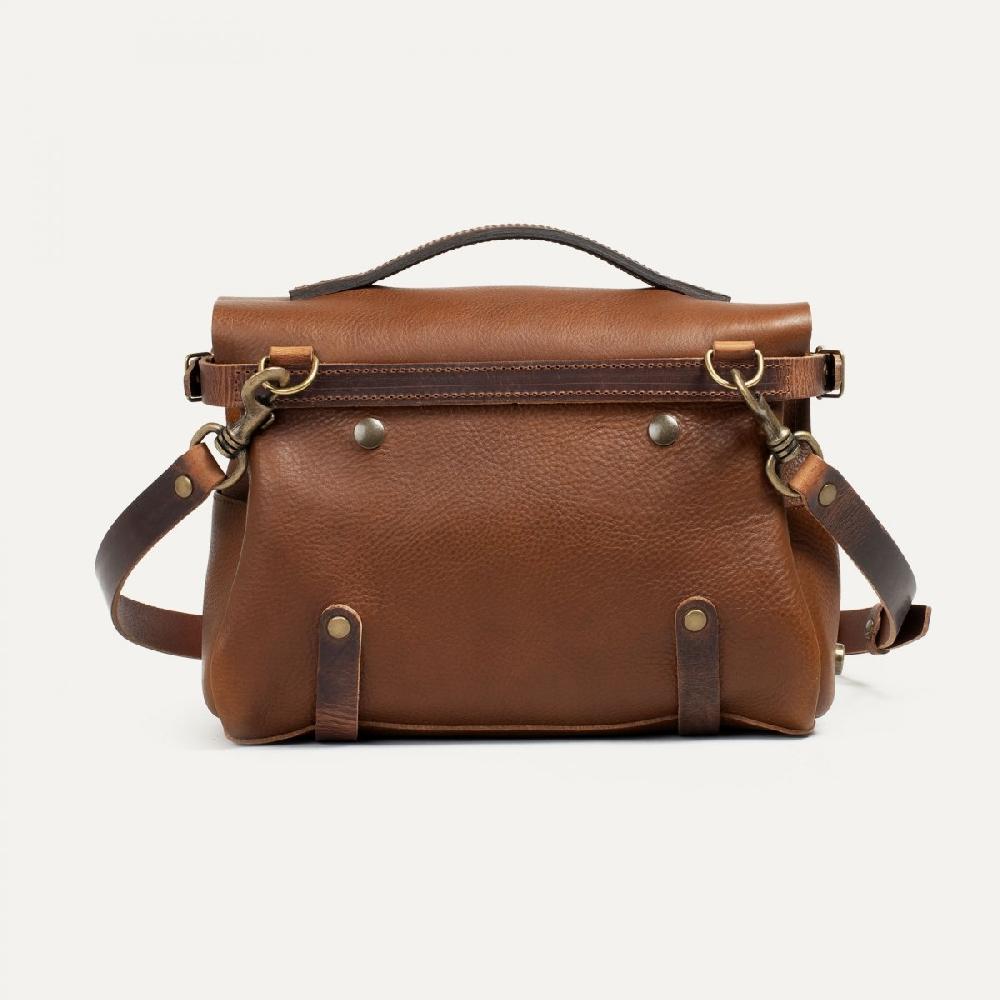 Bleu De Chauffe Sac Postier Eclair S - Cuba Libre - Sac Bandoulière Cuir - Made In France