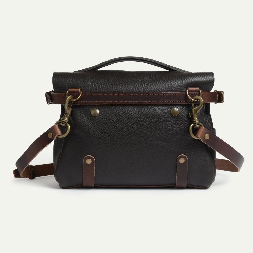 Bleu De Chauffe Sac Postier Eclair S - Marron - Sac Besace Cuir Fabriqué En France I Bleu De Chauffe