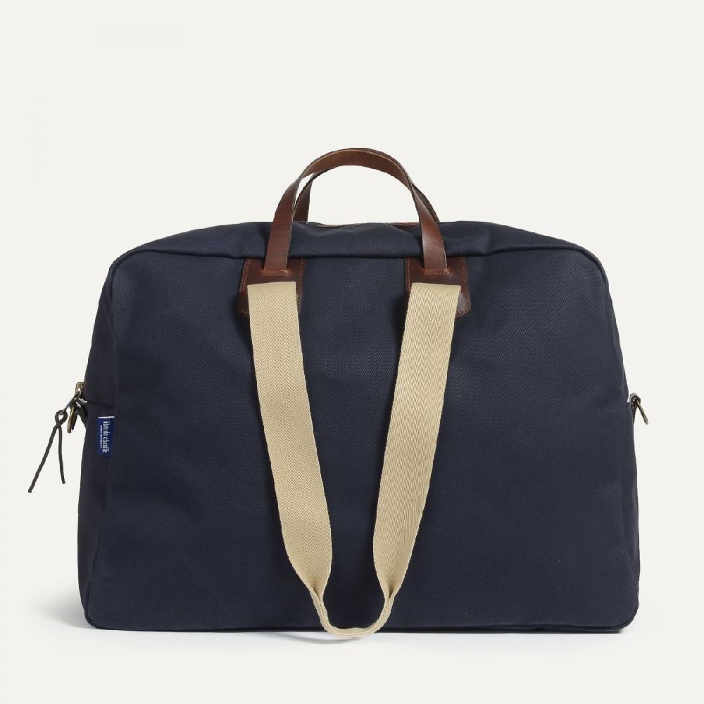 Bleu De Chauffe Sac Voyage Aviateur Missak - Bleu Marine - Bleu De Chauffe