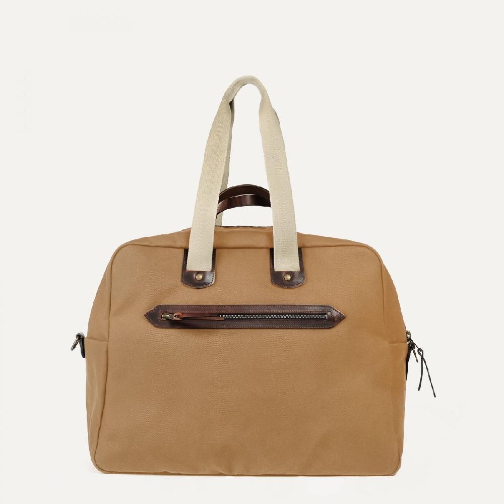 Bleu De Chauffe Sac Voyage Aviateur Missak - Camel - Bleu De Chauffe
