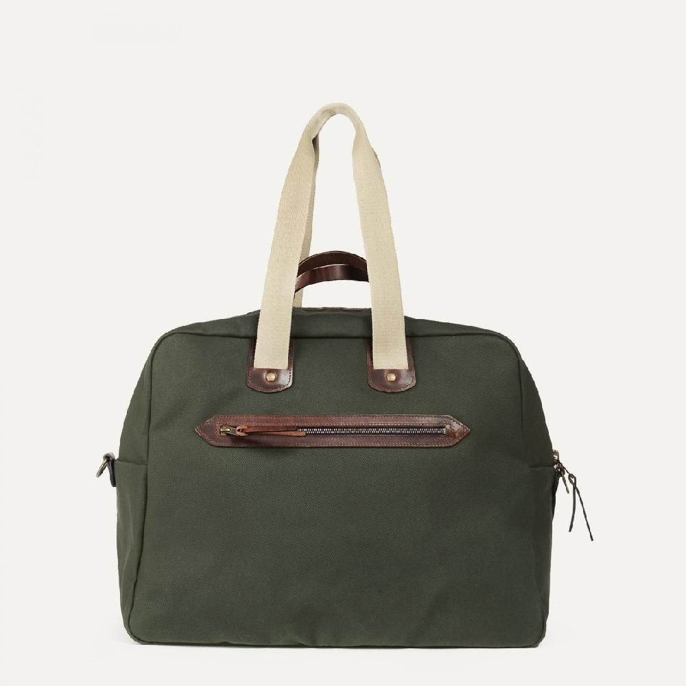 Bleu De Chauffe Sac Voyage Aviateur Missak - Kaki - Bleu De Chauffe