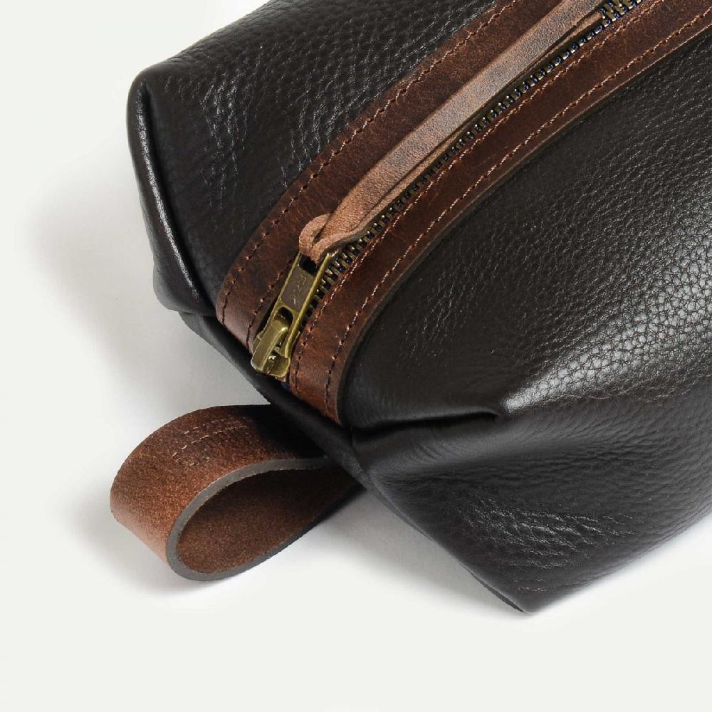 Bleu De Chauffe Trousse De Toilette ZAZOU - Marron Brun