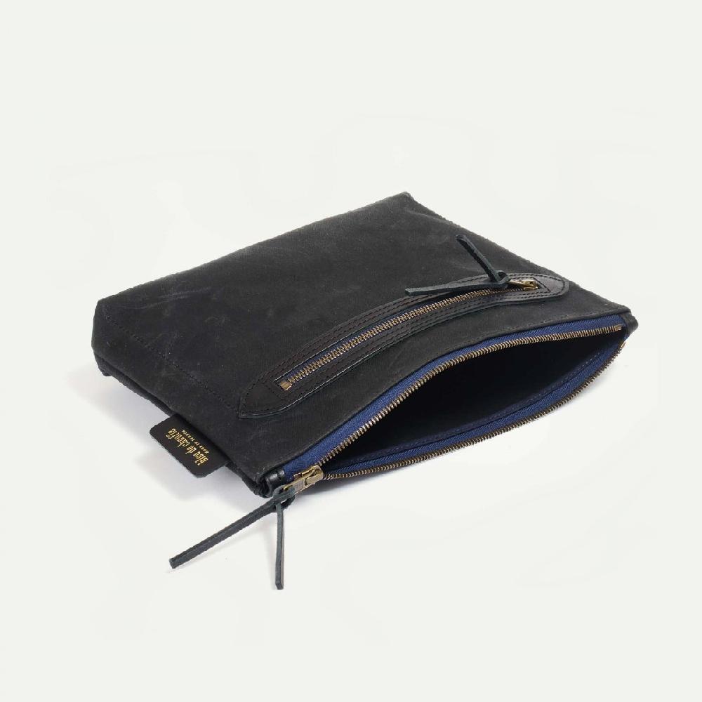 Bleu De Chauffe Trousse De Toilette Zèbre - Noir Waxé