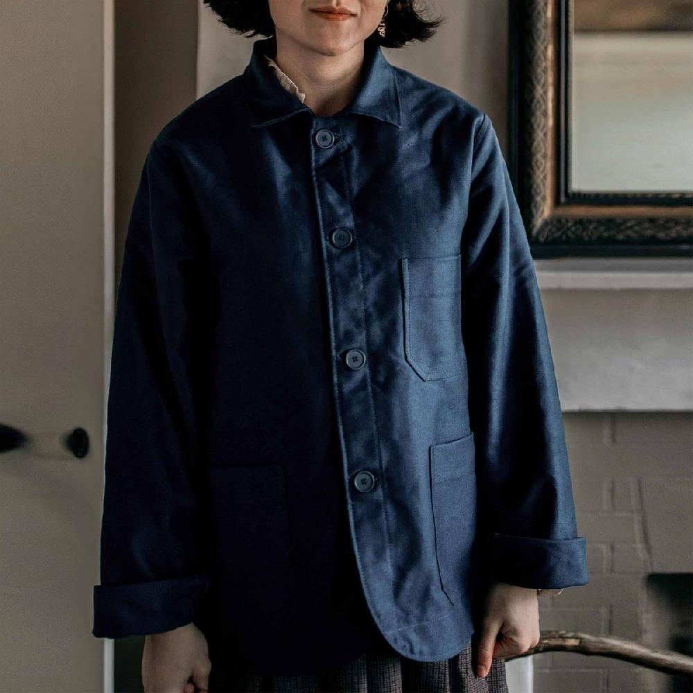 Bleu De Chauffe Veste De Travail Gervaise - Bleu Encre