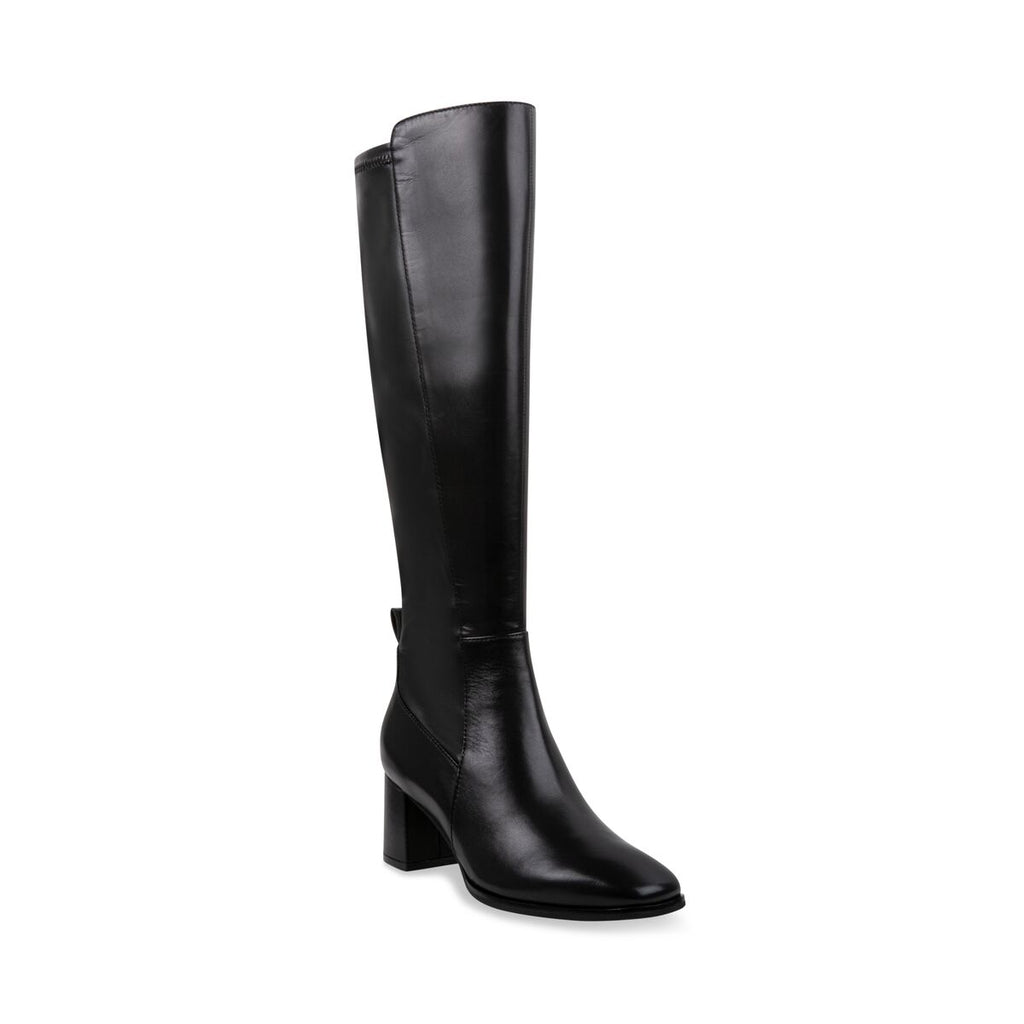 Blondo JOSEPHINE Black Leather Knee High Boots