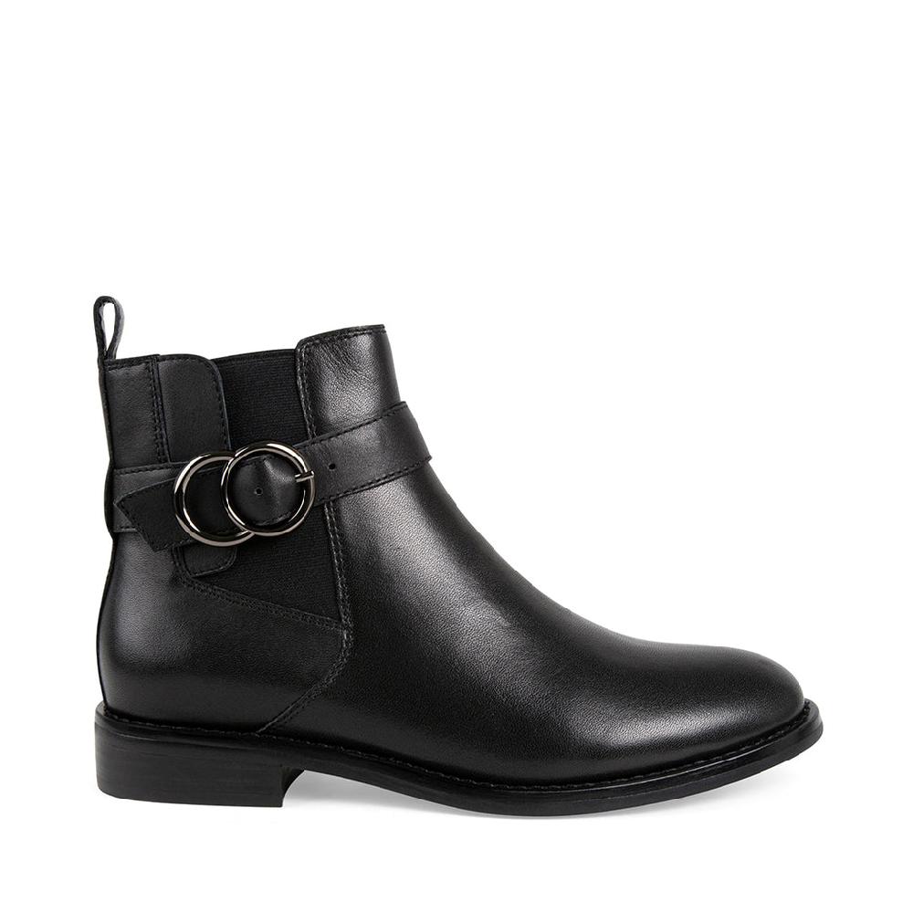 Blondo LIZZIE Black Leather Ankle Boots