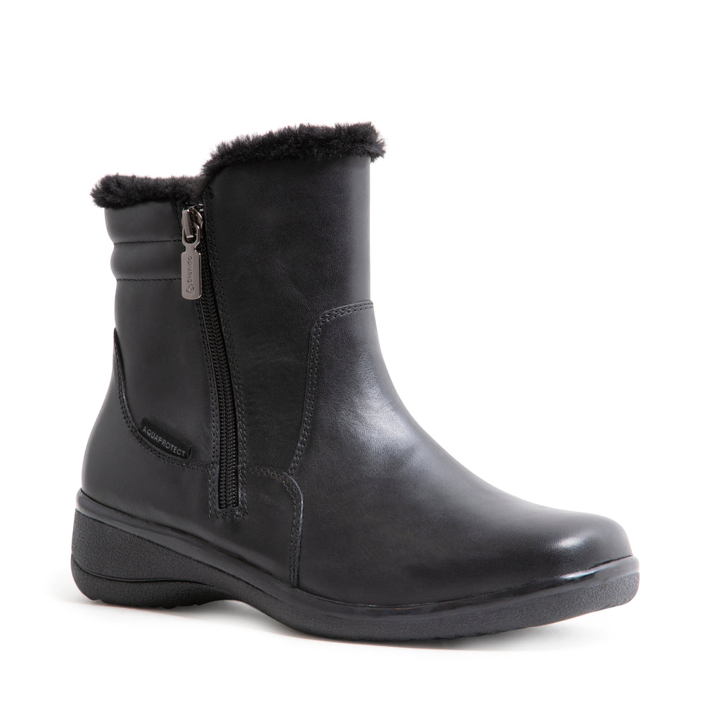 Blondo STEVIE Black Leather Ankle Boots