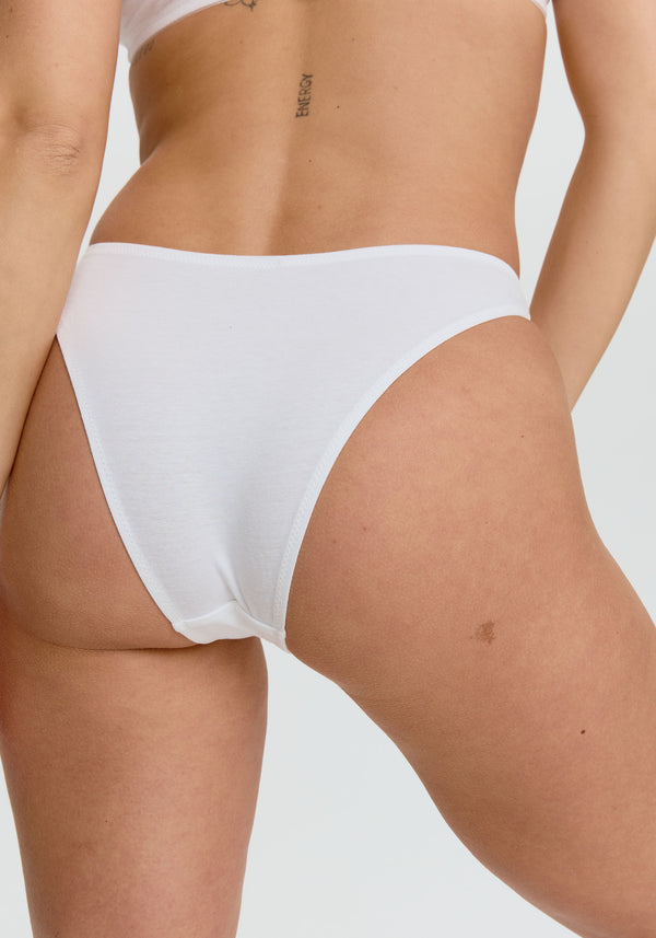 blush lingerie Bikini Échancré The Cotton Pour Femmes Blanc blush lingerie Bikini Échancré The Cotton Pour Femmes Blanc