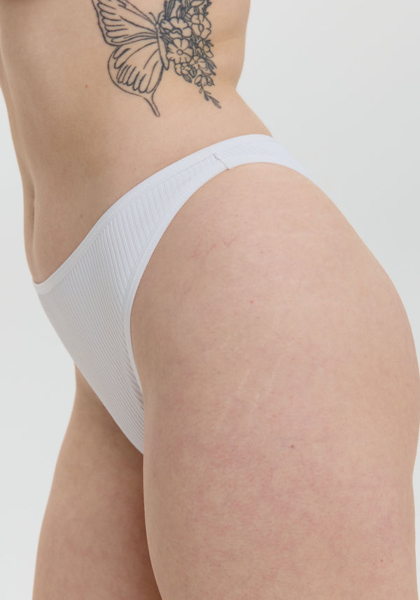 Blush Lingerie Bikini Échancré The Rib Pour Femmes Blanc