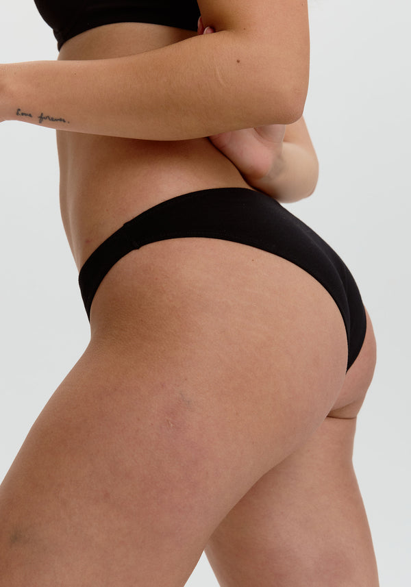 Blush Lingerie Bikini Taille Basse The Cotton Pour Femmes Noir