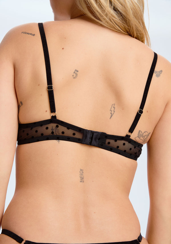 Blush Lingerie Bralette Enigma Pour Femmes Noir
