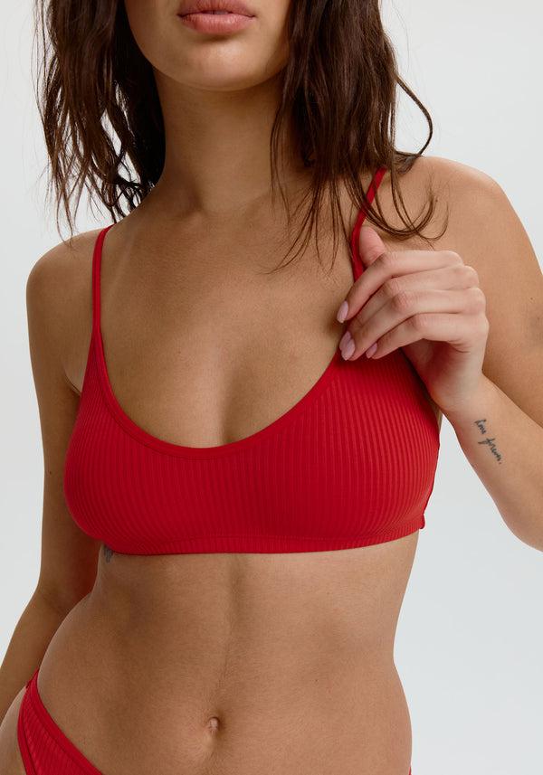 blush lingerie Bralette The Rib Pour Femmes Rouge