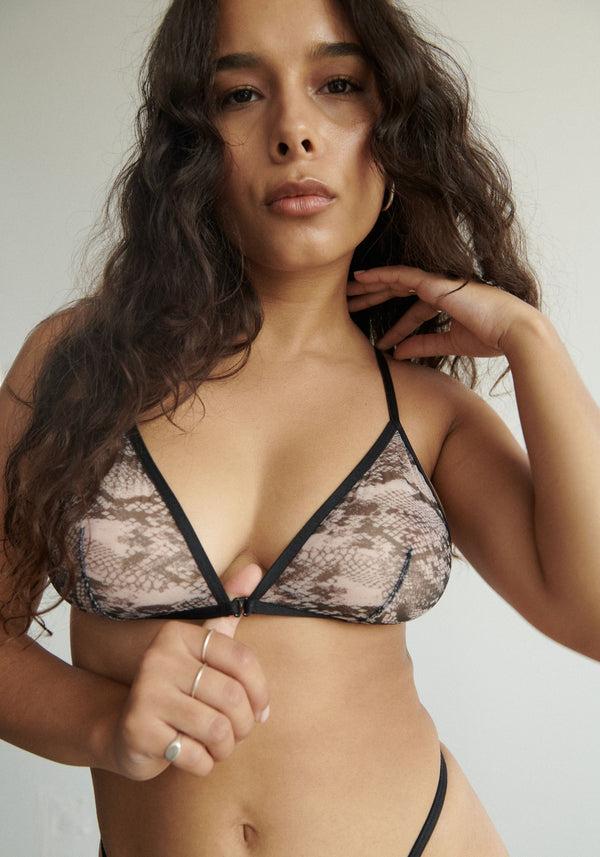 blush lingerie Bralette Weekday Pour Femmes Python