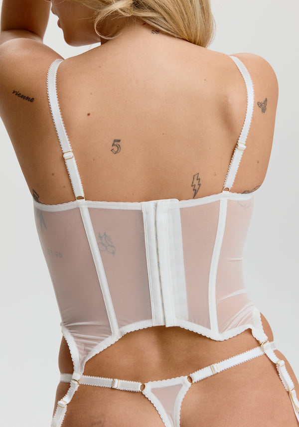 Blush Lingerie Corset Enchant Pour Femmes Blanc