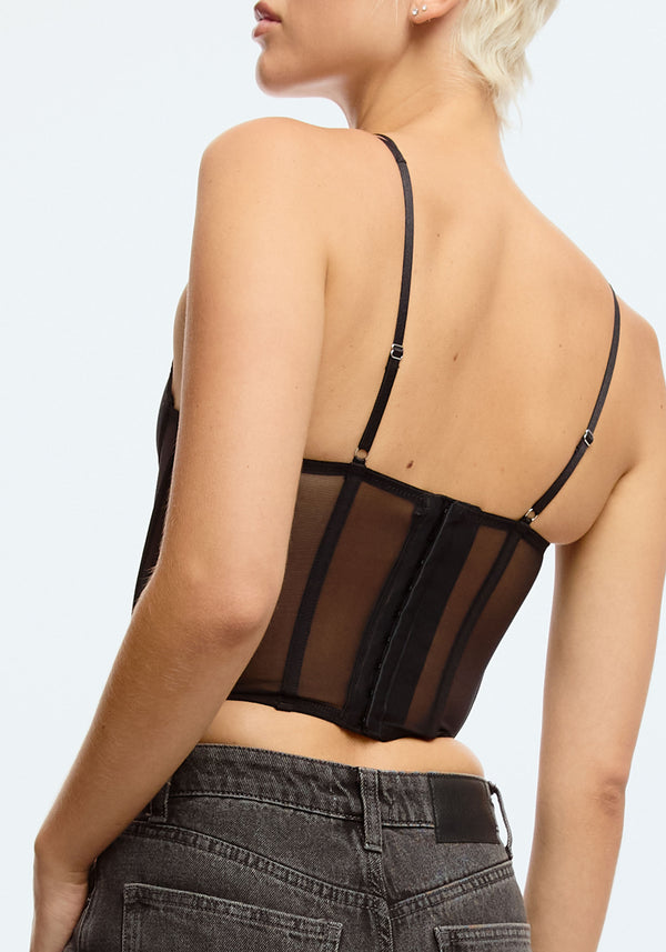 Blush Lingerie Corset Nocturne Pour Femmes Noir