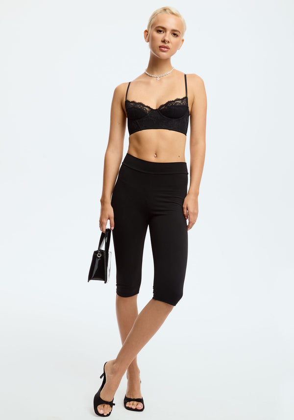 Blush Lingerie Haut Corset Venus Pour Femmes Noir