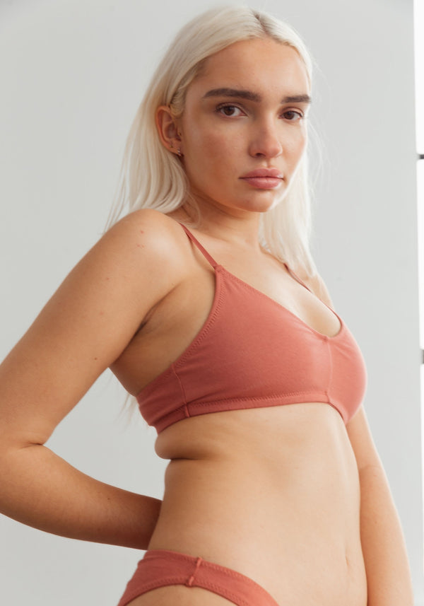 blush lingerie Bralette The Cotton Pour Femmes Argile