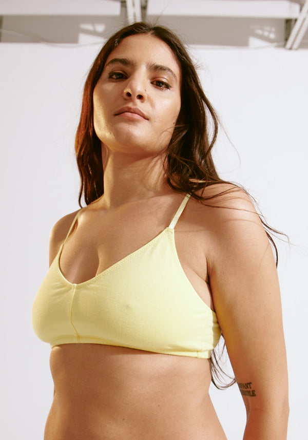 blush lingerie Bralette The Cotton Pour Femmes Citron