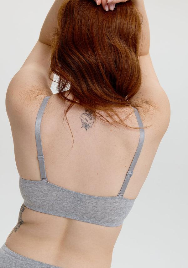 Blush Lingerie Bralette The Cotton Pour Femmes Gris Chiné