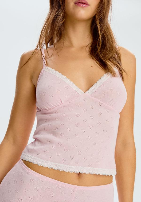 blush lingerie Cami Cherish Pour Femmes Rose Pétale