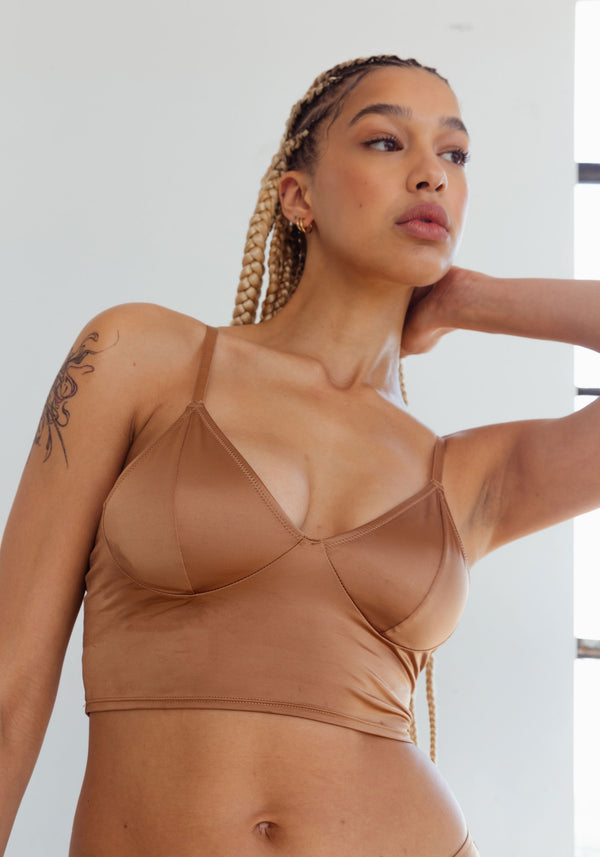 blush lingerie Cami Courte Shade Pour Femmes Caramel blush lingerie Cami Courte Shade Pour Femmes Caramel