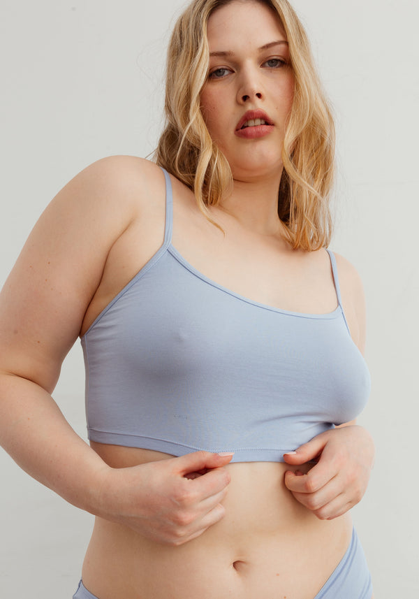 blush lingerie Cami Courte The Cotton Pour Femmes Cielo