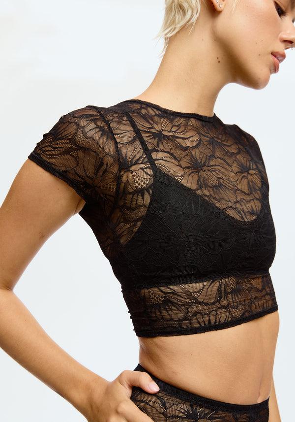 Blush Lingerie Haut Court Euphoria Pour Femmes Noir