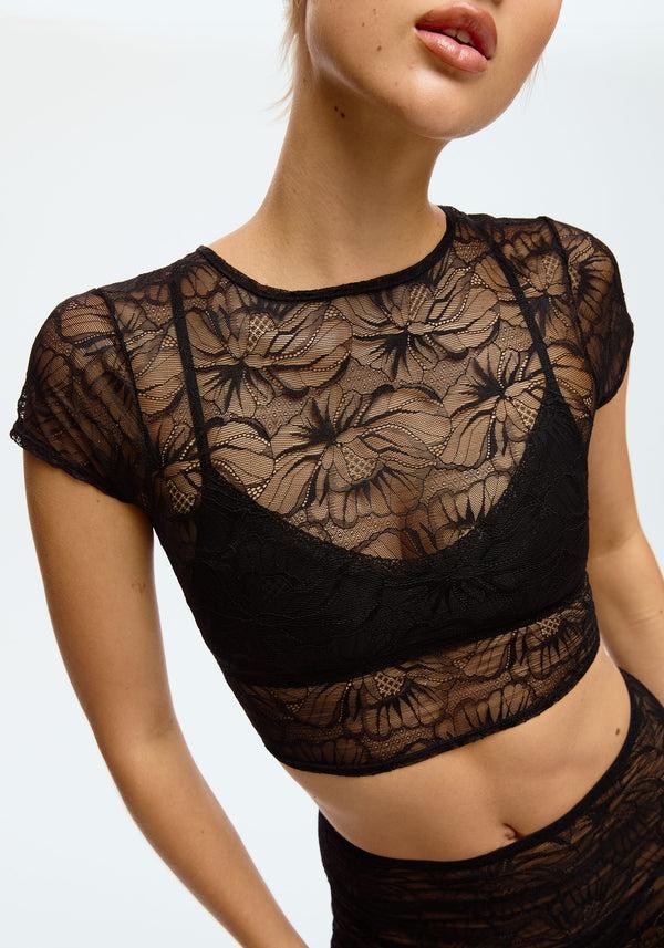 blush lingerie Haut Court Euphoria Pour Femmes Noir