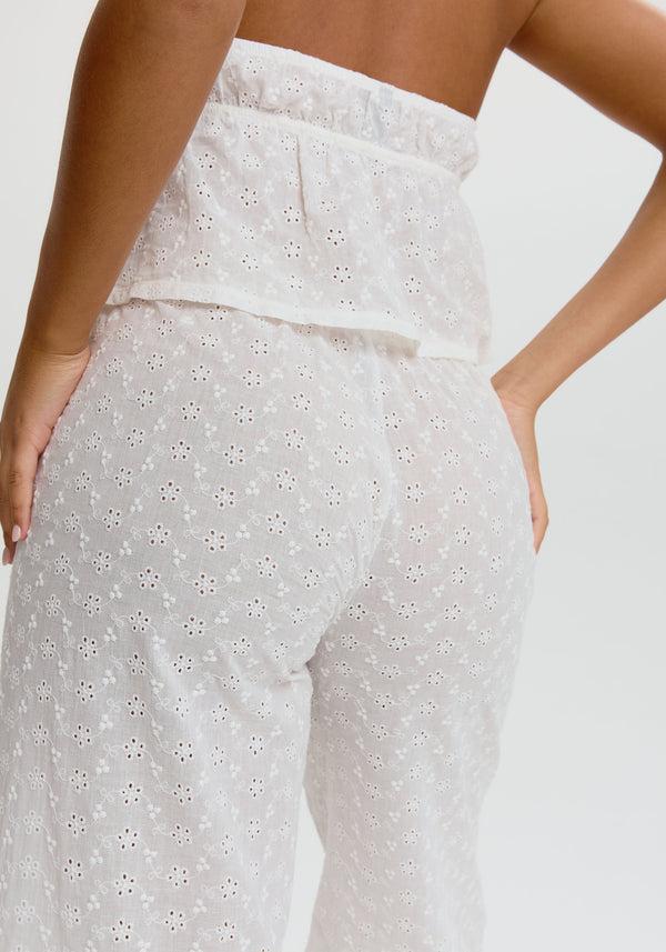 Blush Lingerie Pantalon À Broderie Anglaise Wander Pour Femmes Blanc