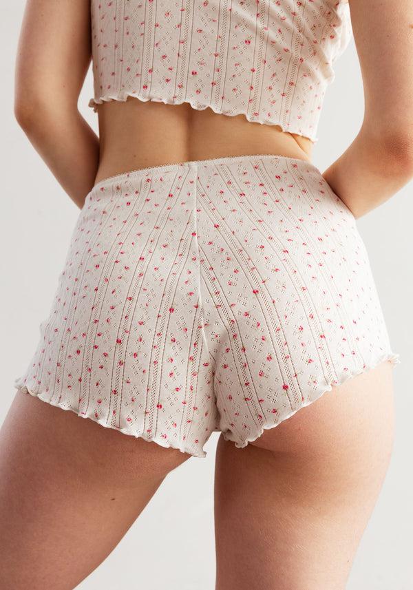blush lingerie Short Coton Pointelle Dream Pour Femmes Rose Thé