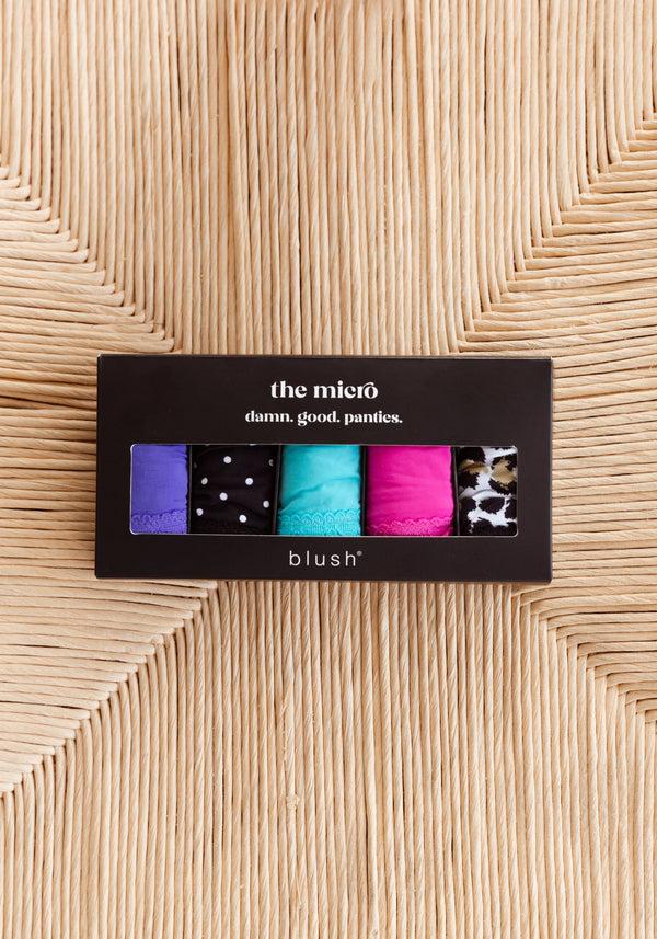 blush lingerie Shorty À Bordure De Dentelle Paquet De 5 The Micro Pour Femmes Multi