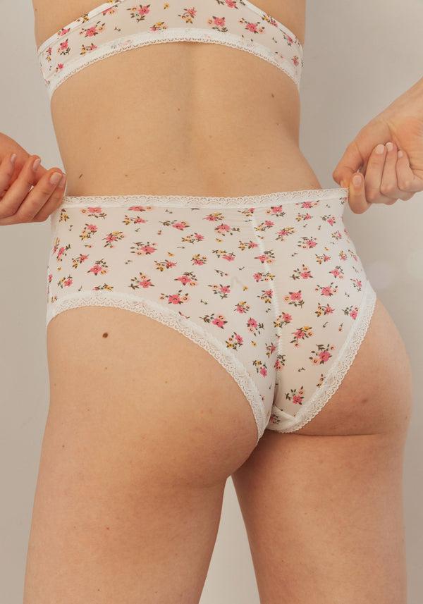 blush lingerie Shorty À Bordure De Dentelle The Micro Pour Femmes Floral