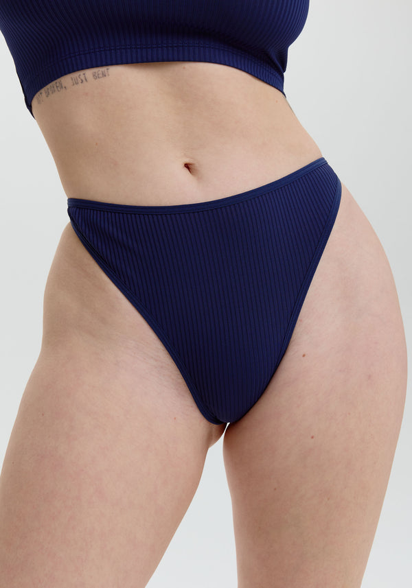 blush lingerie Tanga Échancré The Rib Pour Femmes Crépuscule