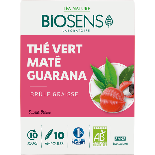 boho cosmetics Ampoule Brûle Graisse Thé vert - Maté - Guarana - Biosens