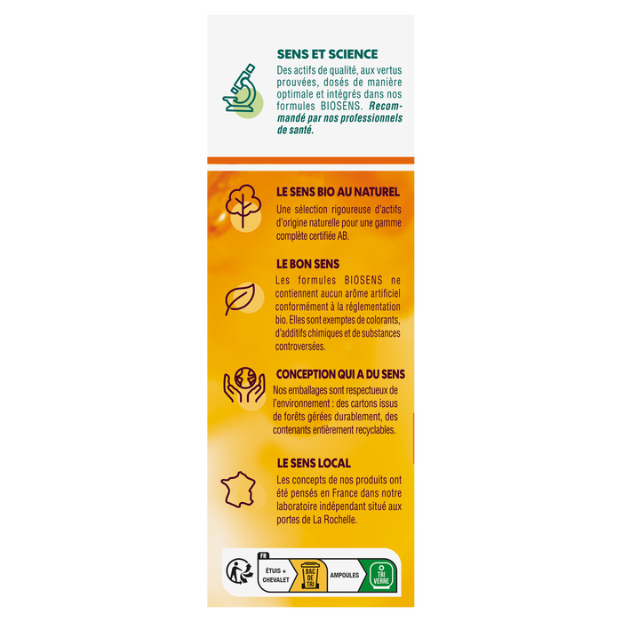 Boho Cosmetics Ampoules Fortifiant - Gelée Royale - Pollen - Propolis - Biosens