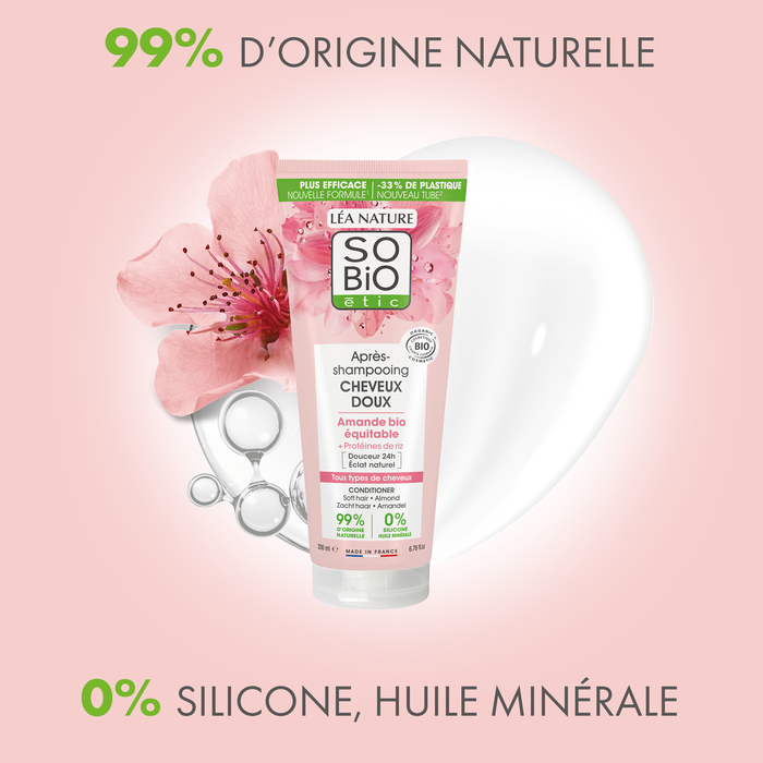 Boho Cosmetics Après-shampoing Cheveux Doux Amande Bio- SO'BiO étic