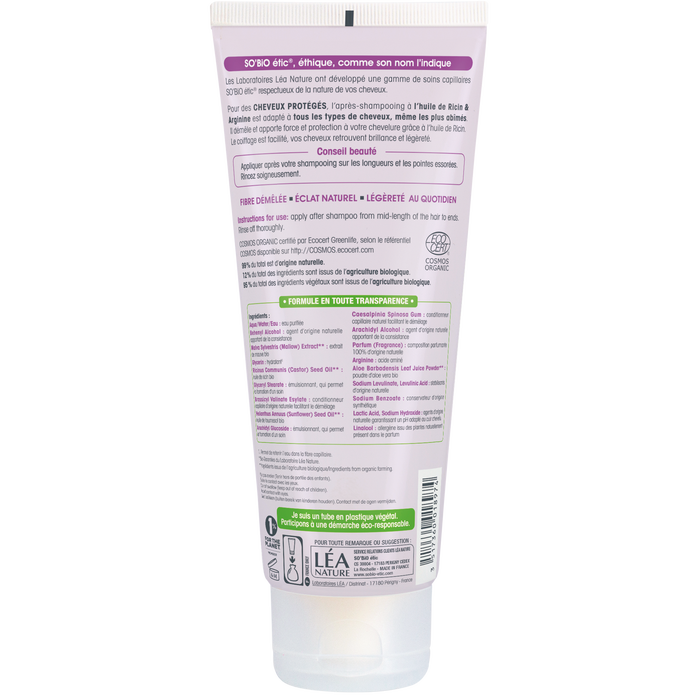 Boho Cosmetics Après-shampooing Cheveux Protégés Ricin Bio Et Arginine - SO'BiO étic