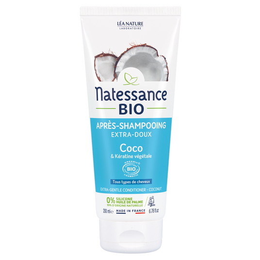 boho cosmetics Après-shampooing Extra-doux Coco Bio et Kératine végétale 200ml