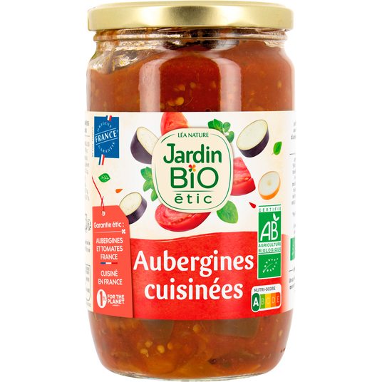 boho cosmetics Aubergines cuisinées à la tomate bio - Jardin Bio Étic