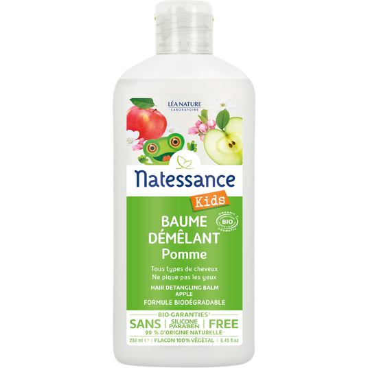 boho cosmetics Baume démêlant Kids Pomme 250ml - Natessance Kids Bio