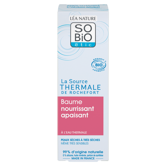 boho cosmetics Baume nourrissant apaisant La Source Thermale de Rochefort - SO'Bio étic