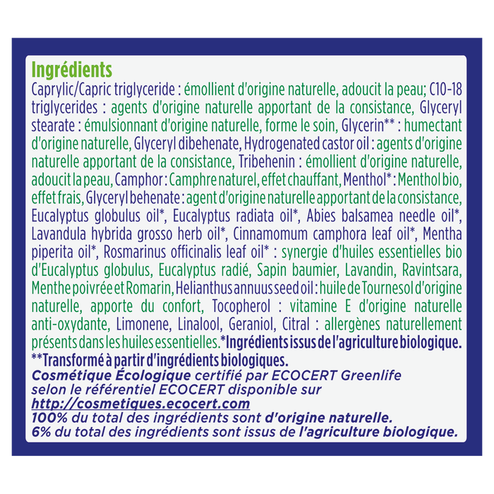 Boho Cosmetics Baume Respiratoire Spécial Hiver - SO'BiO étic