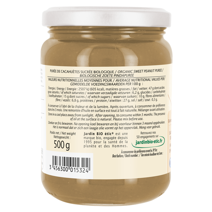 Boho Cosmetics Beurre De Cacahuète Creamy 500g - Jardin BiO étic