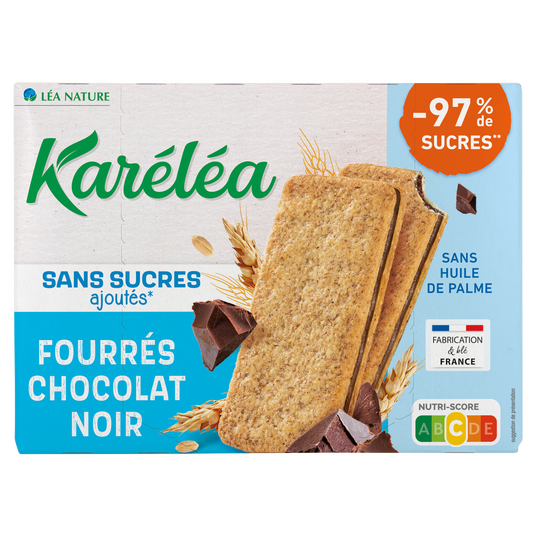 boho cosmetics Biscuits fourrés Chocolat noir sans sucres ajoutés - Karéléa