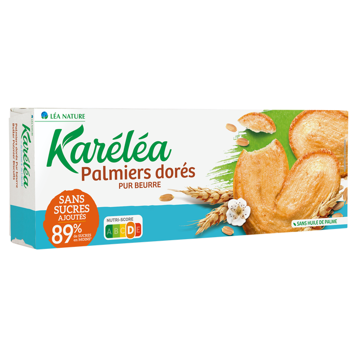 Boho Cosmetics Biscuits Palmiers Dorés Sans Sucres Ajoutés - Karéléa